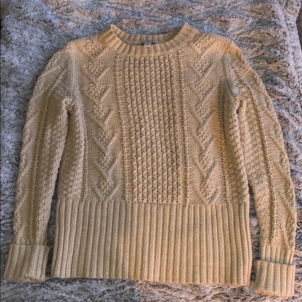 Tan Cable Knit Gap Sweater